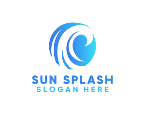 Splash Water Wave logo design