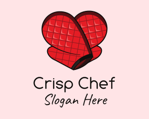 Oven Glove Heart logo design