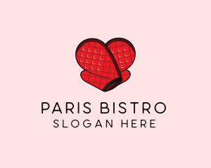 Oven Glove Heart logo design