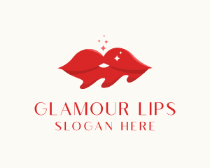 Red Lips Cosmetics logo design