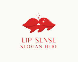 Red Lips Cosmetics logo design