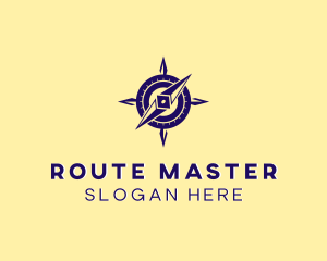 Travel Navigator Compass logo design