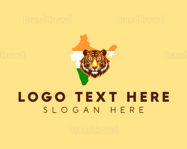 India Wild Tiger Logo