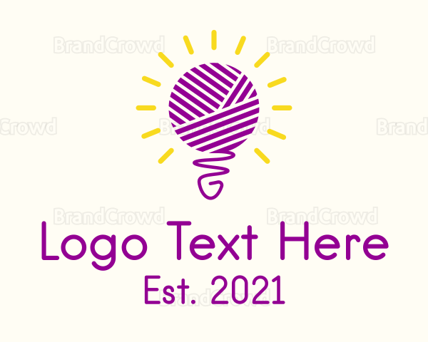Light Bulb Crochet Logo