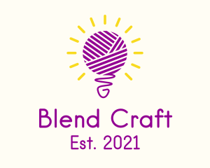 Interweave - Light Bulb Crochet logo design
