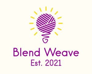 Interweave - Light Bulb Crochet logo design