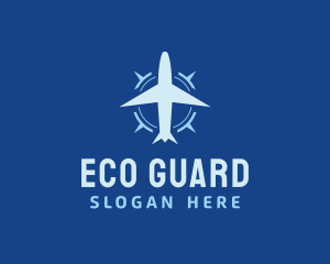 Steward - Airplane Compass Airline Travel logo design