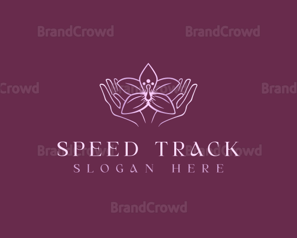 Floral Spa Massage Logo