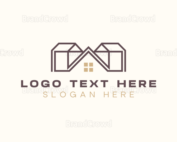 Realtor Roof Construction Logo