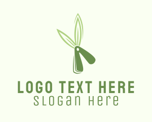 Grass Shears Lawn Care Logo