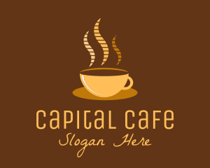 Hot Coffee Cafe logo design