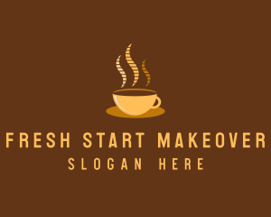 Hot Coffee Cafe logo design