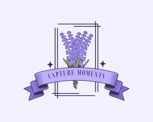 Bouquet - Aromatherapy Lavender Flower logo design