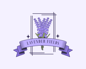 Lavender - Aromatherapy Lavender Flower logo design