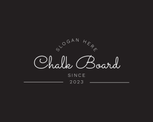 Blackboard - Elegant Cursive Business logo design