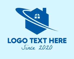 Hexagon - Blue Hexagon House logo design