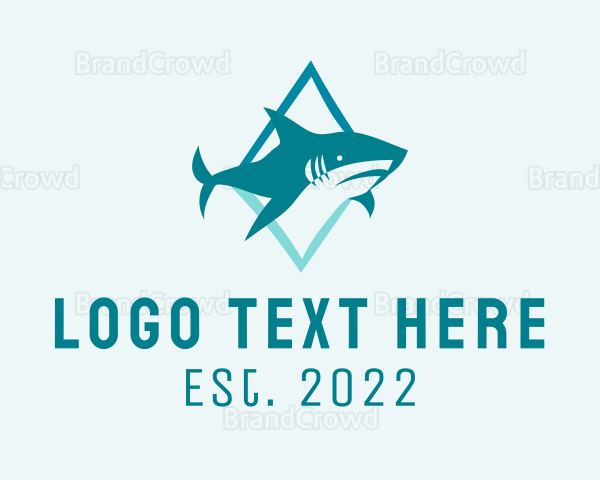 Ocean Shark Fishing Logo