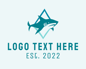 Scuba - Ocean Shark Fishing logo design