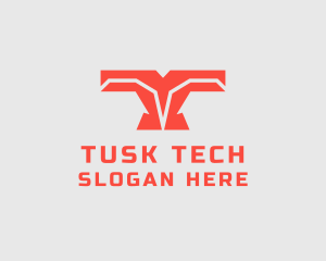 Cyber Tech Letter T logo design