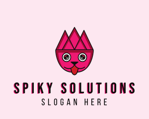 Spiky Pet Head logo design