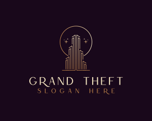 Expensive - Luxury Tower Building logo design