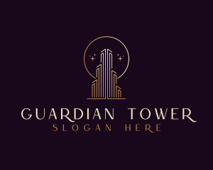 Luxury Tower Building logo design