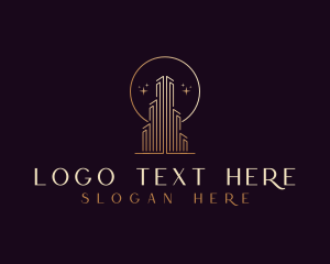 Simple - Luxury Tower Building logo design