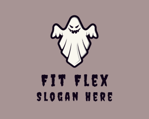 Monster - Spooky Halloween Ghost logo design