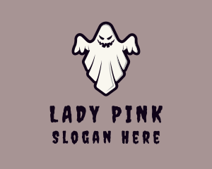 Evil - Spooky Halloween Ghost logo design