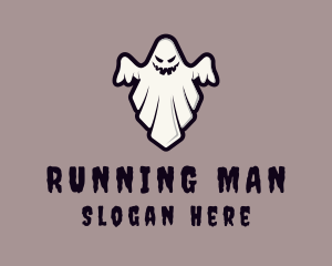 Dead - Spooky Halloween Ghost logo design