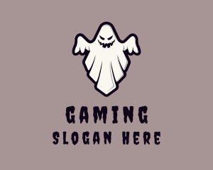 Wisp - Spooky Halloween Ghost logo design