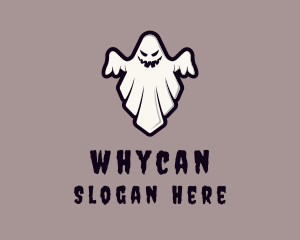 Scary - Spooky Halloween Ghost logo design
