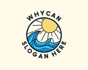 Sunny Ocean Wave Logo