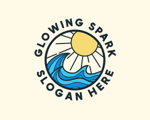 Sunny Ocean Wave logo design