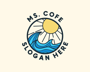 Sunny Ocean Wave logo design