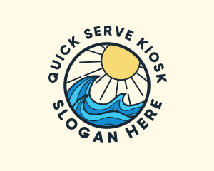 Sunny Ocean Wave logo design