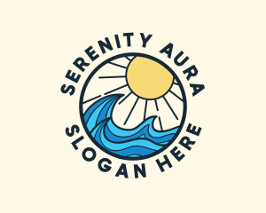 Sunny Ocean Wave logo design