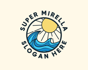 Holiday - Sunny Ocean Wave logo design