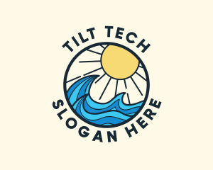 Sunny Ocean Wave logo design