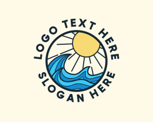 Sunny Ocean Wave Logo