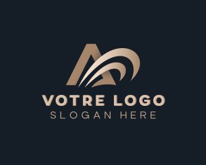 Logistics Courier Letter A Logo