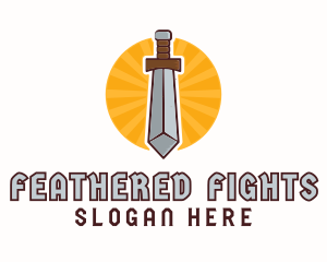 Barbarian Gaming Sword logo design