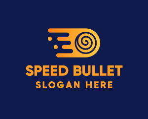 Bullet - Fast Swirl Bullet logo design