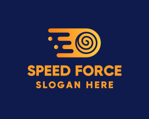 Fast Swirl Bullet logo design