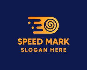 Fast Swirl Bullet logo design