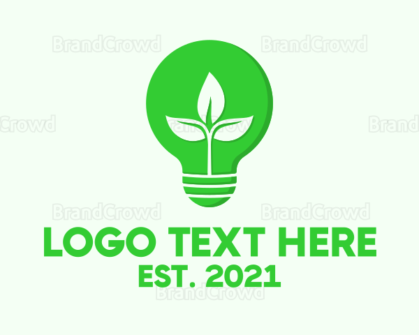 Eco Friendly Light Bul b Logo