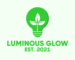 Illuminated - Eco Friendly Light Bul b logo design