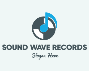 Record - Retro Vinyl Record logo design