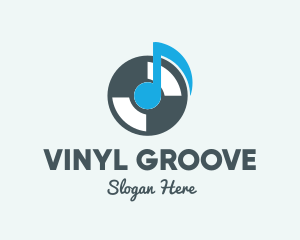 Turntable - Retro Vinyl Record logo design