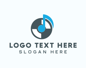 Singer - Retro Vinyl Record logo design